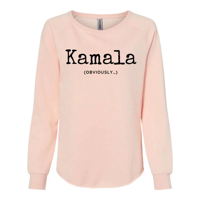 Kamala (Obviously) Womens California Wash Sweatshirt