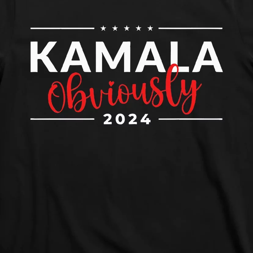 Kamala Obviously Kamala Harris Obviously Kamala 2024 T-Shirt