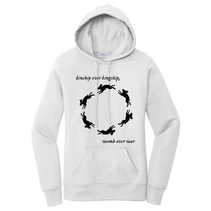 Kinship Over Kingship Womb Over War Women's Pullover Hoodie