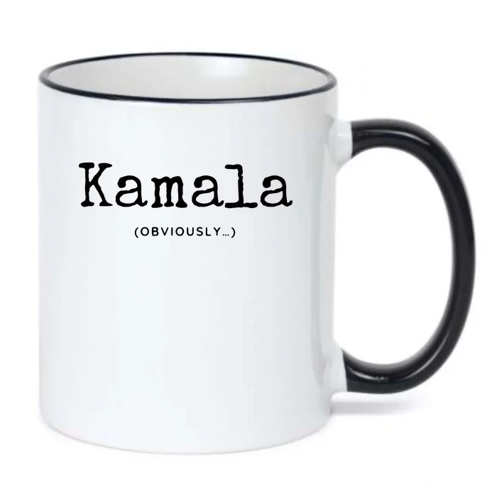 Kamala (Obviously) Black Color Changing Mug