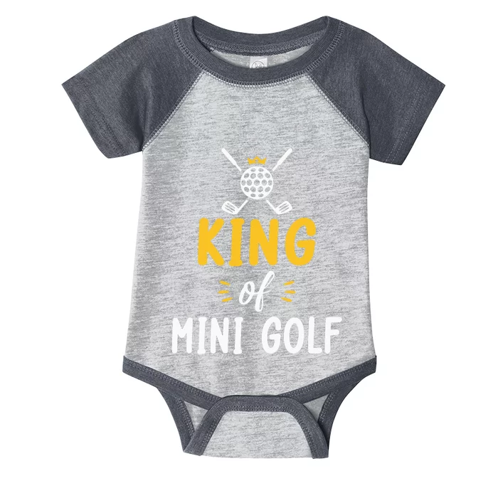 King of Mini Golf funny sports lovers Infant Baby Jersey Bodysuit