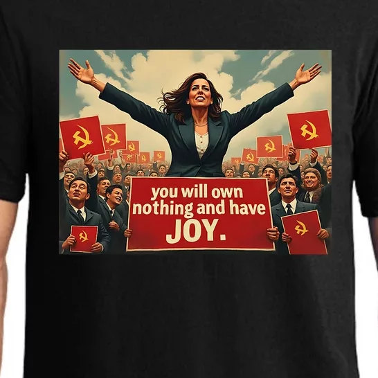 Kamunist Own Nothing And Have Joy Stop The Kammunism Harris Pajama Set