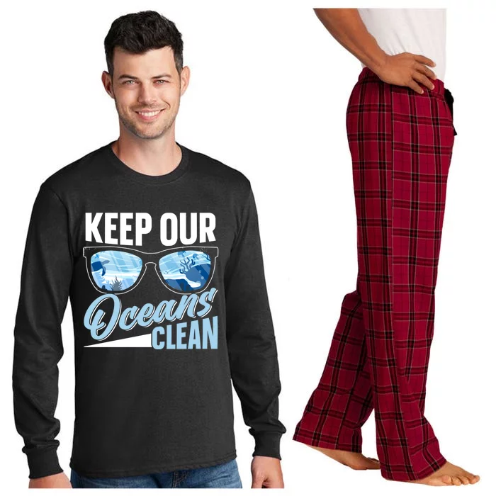 Keep Our Oceans Clean Ocean Protection Sea Protect Save Gift Long Sleeve Pajama Set