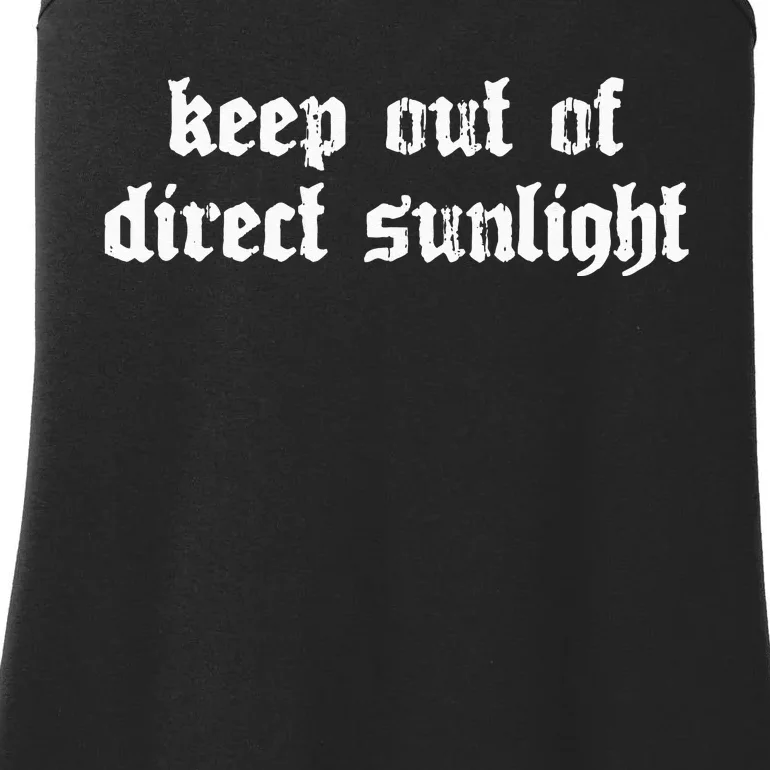 Keep Out Of Direct Sunlight Ladies Essential Tank