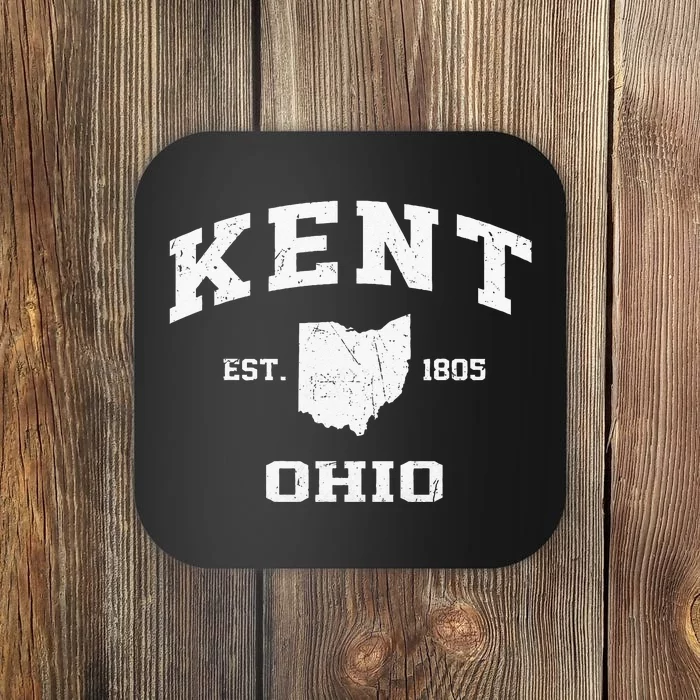 Kent Ohio OH Vintage State Athletic Style Coaster