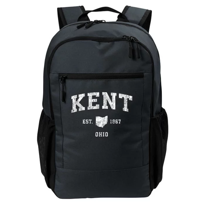 Kent Ohio Oh Vintage Athletic Sports Daily Commute Backpack