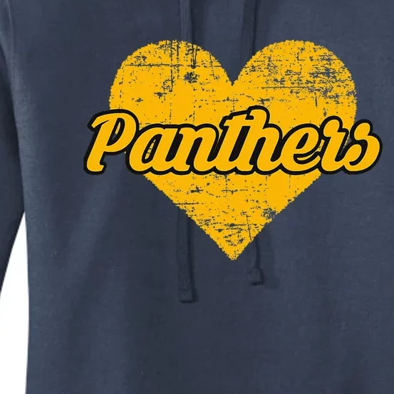 Klein Oak Panther Over Heart Women's Pullover Hoodie