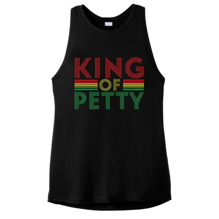 King of Petty Afrocentric African American Juneteenth Ladies Tri-Blend Wicking Tank