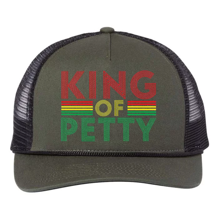 King of Petty Afrocentric African American Juneteenth Retro Rope Trucker Hat Cap