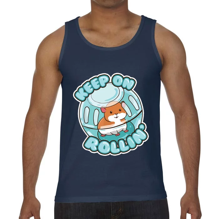 Keep On Rolling Cute Hamster Hammy Owner Pet Lover Gift Comfort Colors® Tank Top