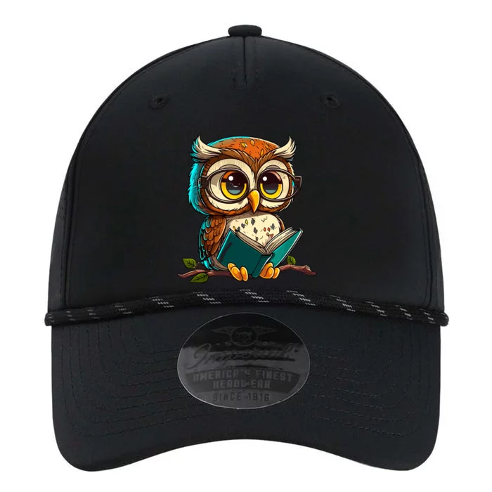 Kawaii Owl Reads Book Reading Bookworm Library Book Performance The Dyno Cap