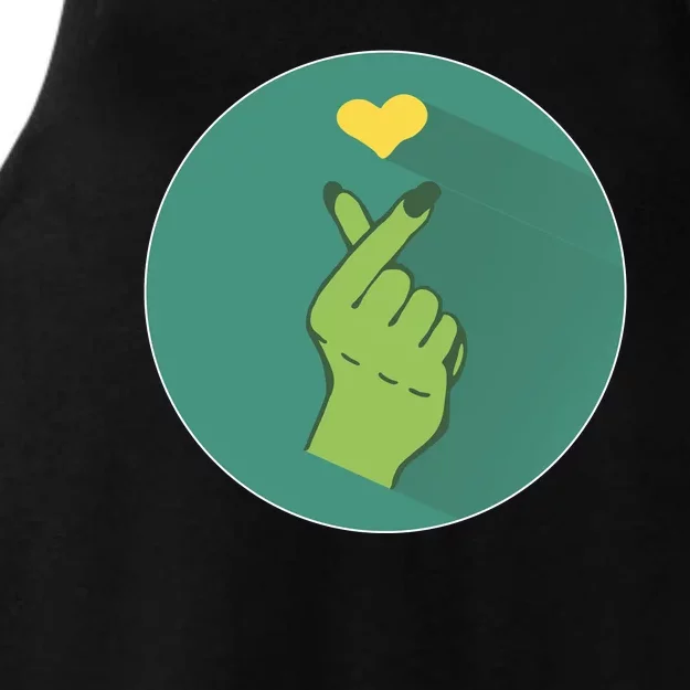 Korean Heart Zombie Ladies Tri-Blend Wicking Tank