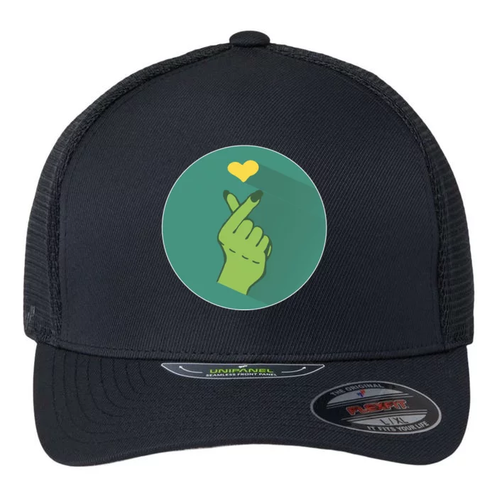 Korean Heart Zombie Flexfit Unipanel Trucker Cap