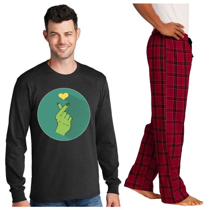 Korean Heart Zombie Long Sleeve Pajama Set