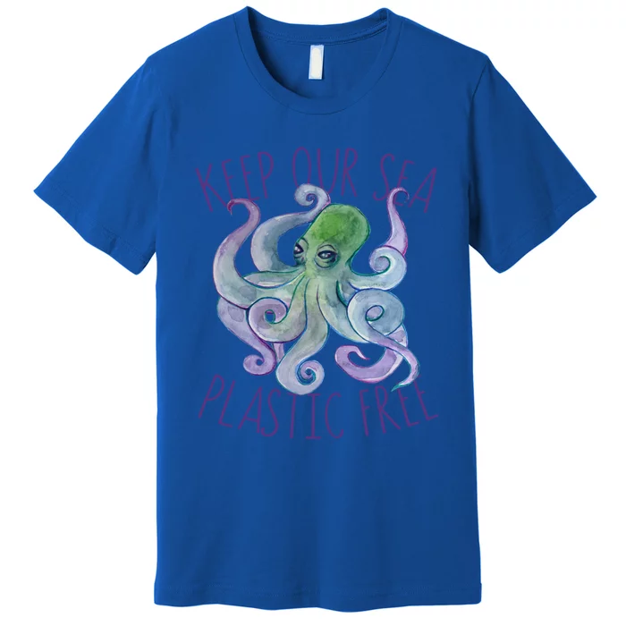 Keep Our Sea Plastic Free Earth Day Funny Gift Premium T-Shirt