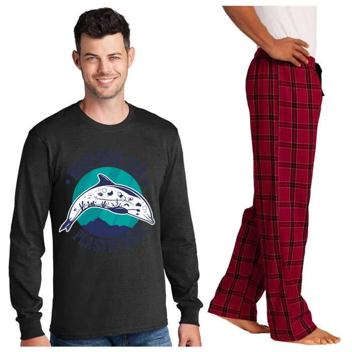 Keep Our Sea Plastic Free Gift Long Sleeve Pajama Set