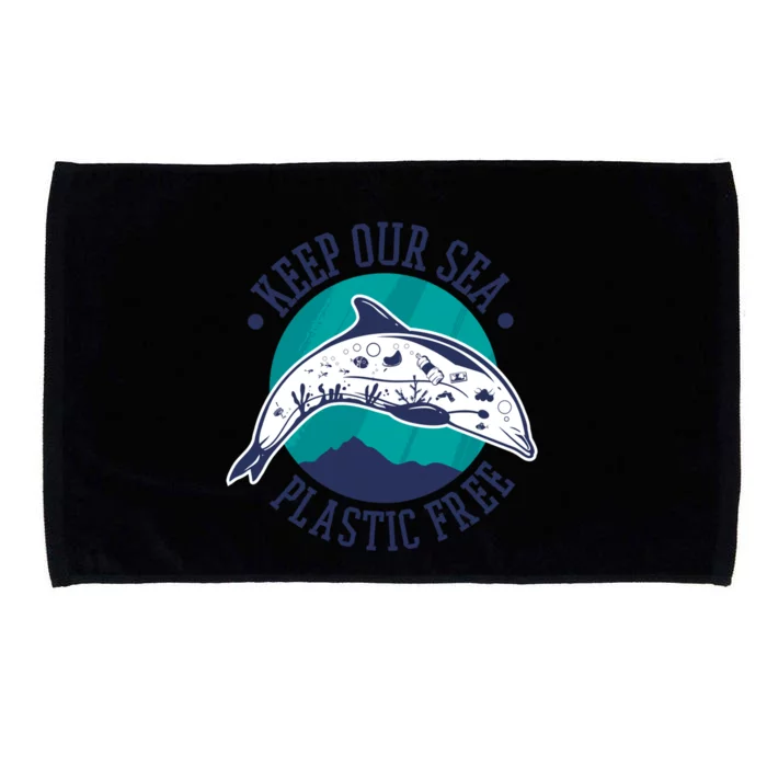 Keep Our Sea Plastic Free Gift Microfiber Hand Towel