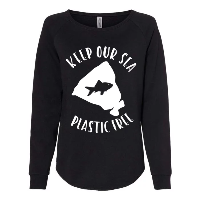 Keep Our Sea Plastic Free Skip A Straw Save A Turtle Meaningful Gift Womens California Wash Sweatshirt