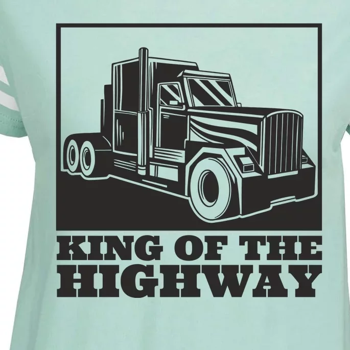 King Of The Highway Trucker Enza Ladies Jersey Football T-Shirt