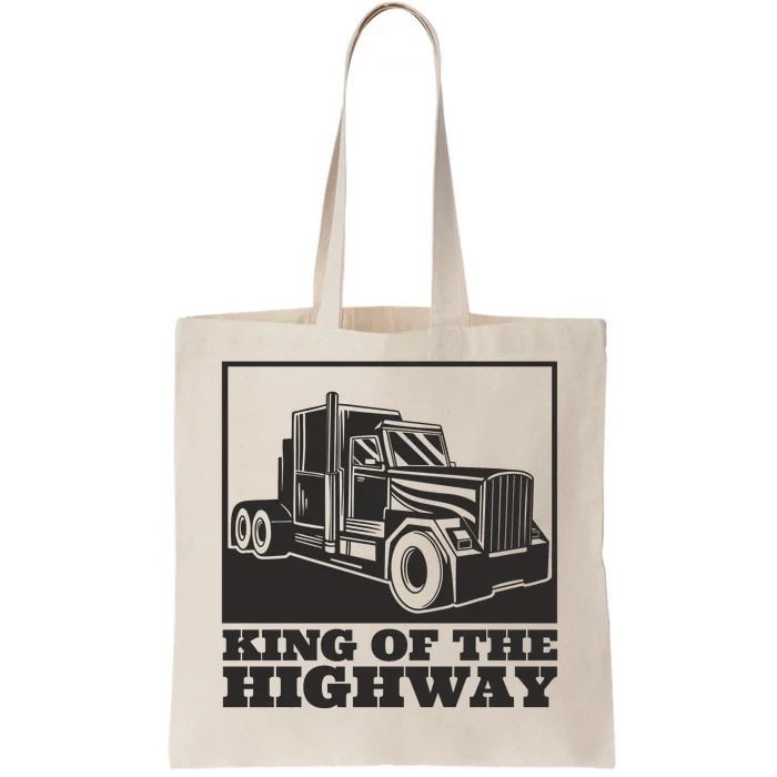 King Of The Highway Trucker Tote Bag