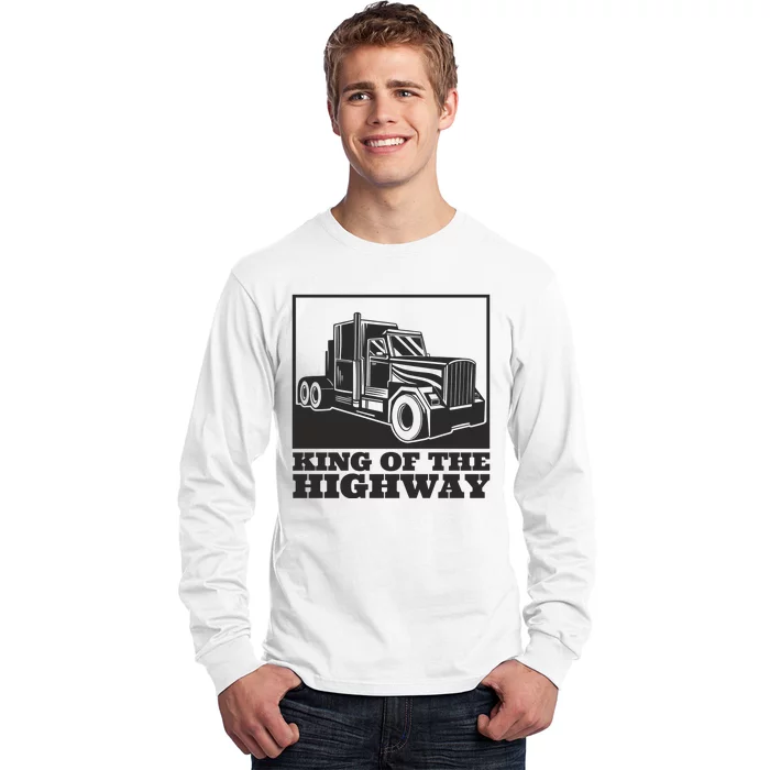 King Of The Highway Trucker Long Sleeve Shirt