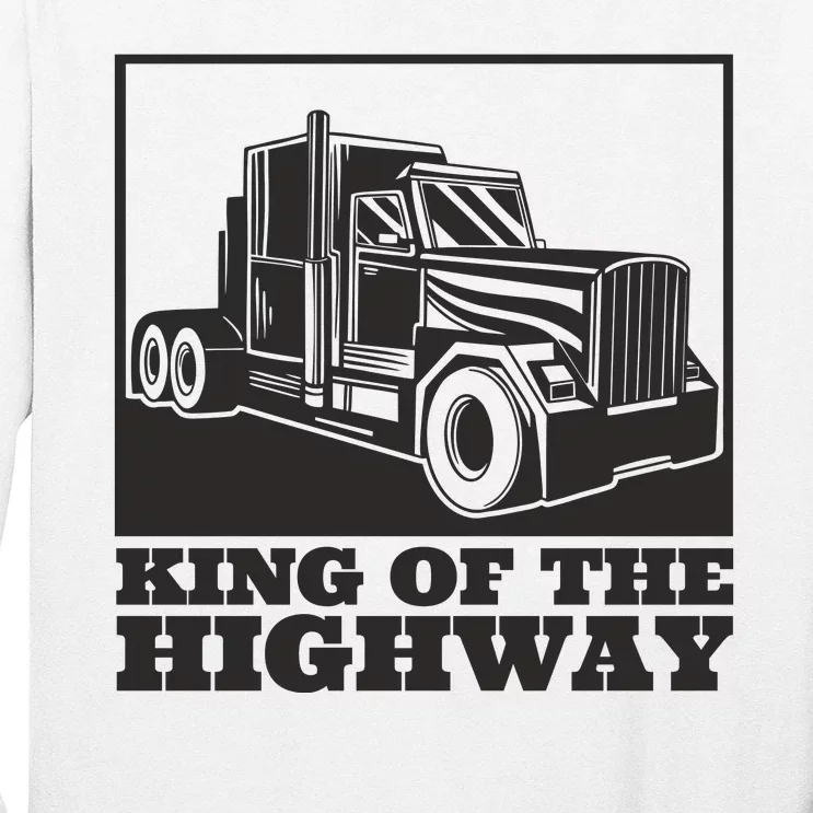 King Of The Highway Trucker Long Sleeve Shirt