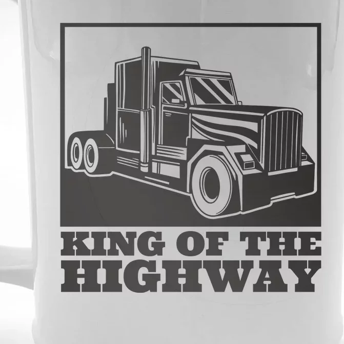 King Of The Highway Trucker Front & Back Beer Stein