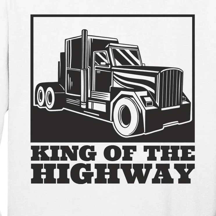 King Of The Highway Trucker Tall Long Sleeve T-Shirt