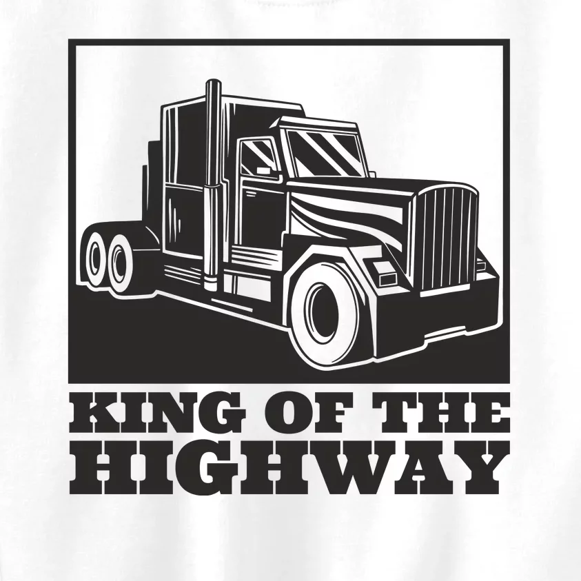 King Of The Highway Trucker Kids Sweatshirt