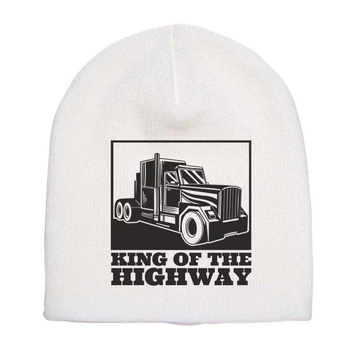 King Of The Highway Trucker Short Acrylic Beanie