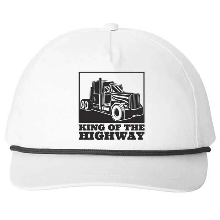 King Of The Highway Trucker Snapback Five-Panel Rope Hat