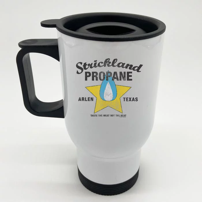 King Of The Hill Strickland Propane Arlen, Tx Front & Back Stainless Steel Travel Mug