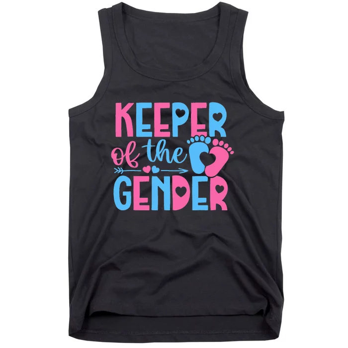 Keeper Of The Gender Gender Reveal Party Baby Shower Tank Top