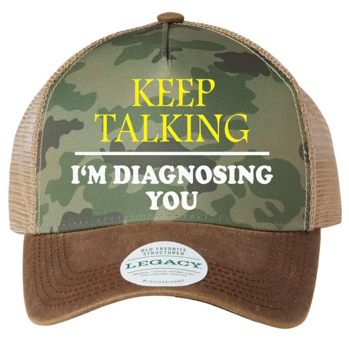 Keep On Talking Psychology Diagnose Legacy Tie Dye Trucker Hat