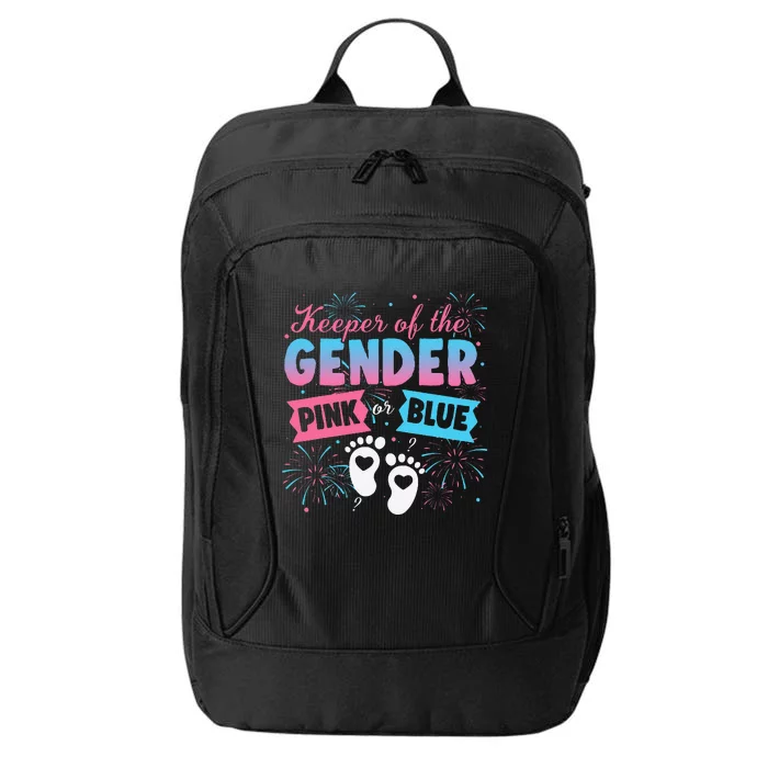 Keeper Of The Gender Or Blue Gender Reveal Fireworks City Backpack