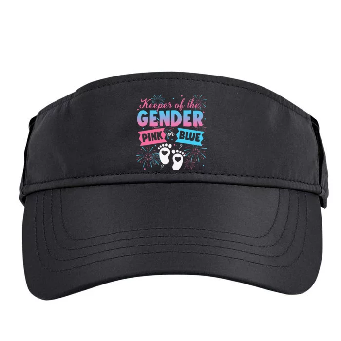 Keeper Of The Gender Or Blue Gender Reveal Fireworks Adult Drive Performance Visor