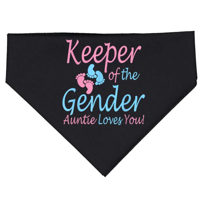 Keeper Of The Gender Auntie Gender Reveal Party Idea USA-Made Doggie Bandana