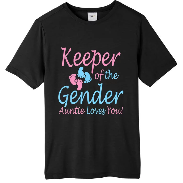 Keeper Of The Gender Auntie Gender Reveal Party Idea ChromaSoft Performance T-Shirt