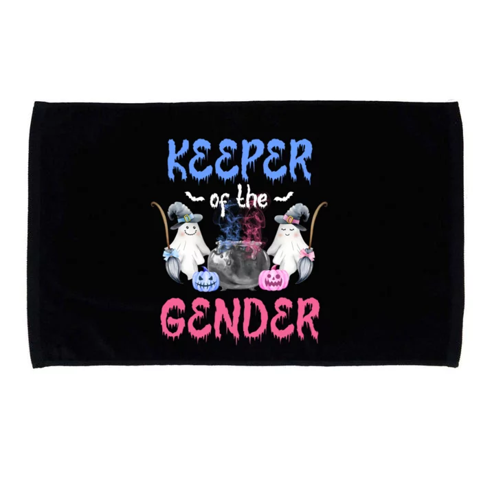 Keeper Of The Gender Booy Or Ghoul Gender Reveal Decoration Gift Microfiber Hand Towel