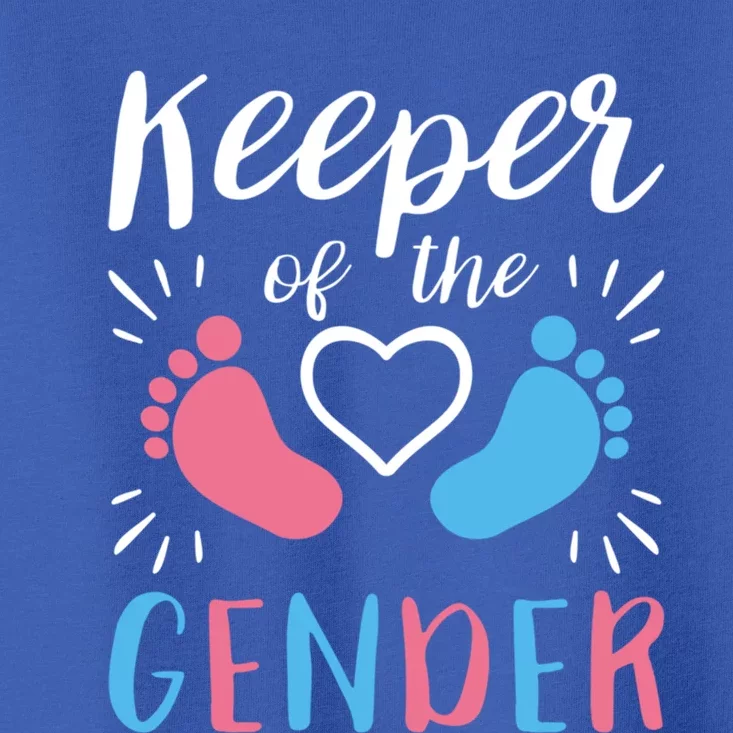 Keeper Of The Gender Cute Gender Reveal Funny Pregnancy Gift Toddler T-Shirt