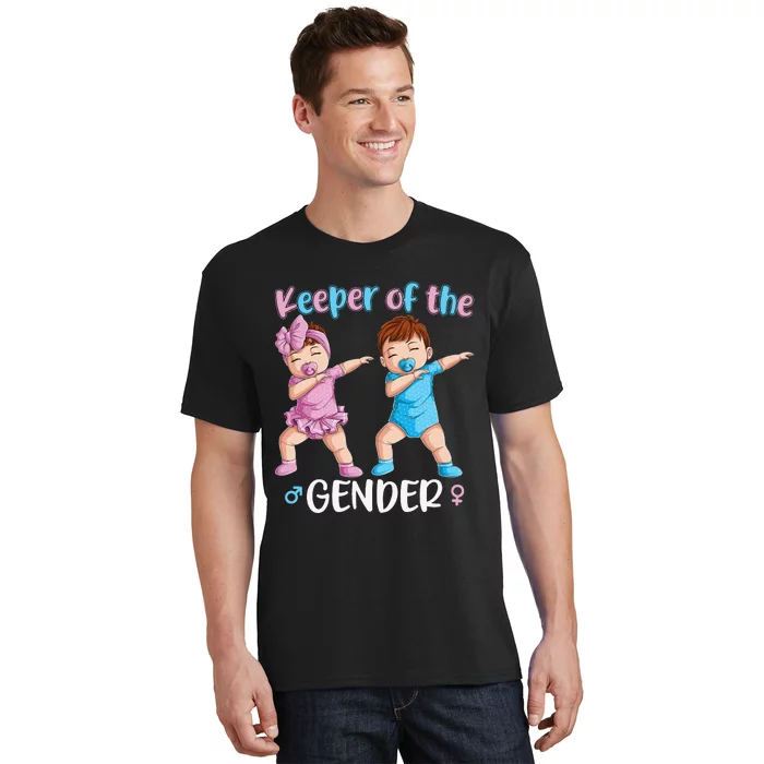 Keeper Of The Gender Reveal Party Baby Announcement T-Shirt