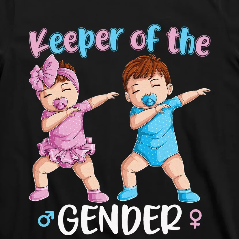 Keeper Of The Gender Reveal Party Baby Announcement T-Shirt