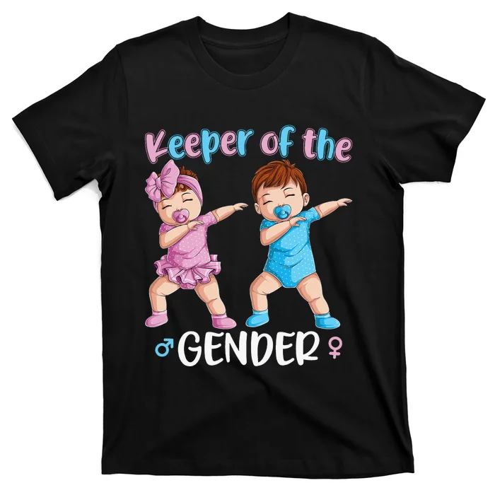 Keeper Of The Gender Reveal Party Baby Announcement T-Shirt