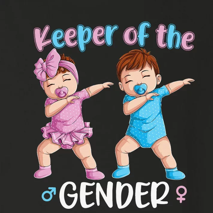 Keeper Of The Gender Reveal Party Baby Announcement Toddler Long Sleeve Shirt