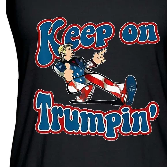 Keep On Trumpin Trump For President 2024 Ladies Essential Flowy Tank