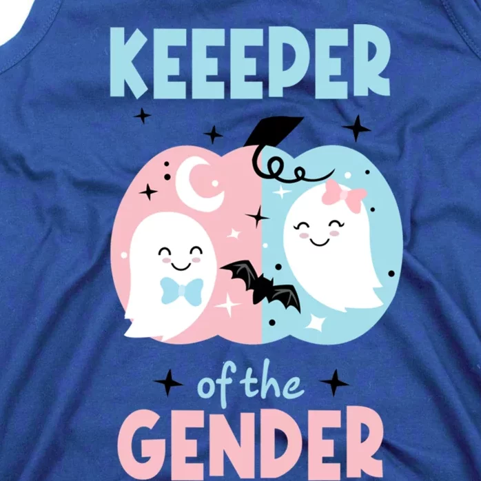 Keeper Of The Gender Reveal Cute Ghosts Team Booy Or Ghoul Gift Tank Top