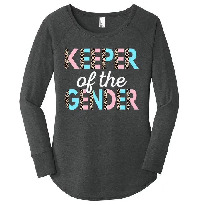 Keeper Of The Gender Baby Shower Gender Reveal Party Women's Perfect Tri Tunic Long Sleeve Shirt