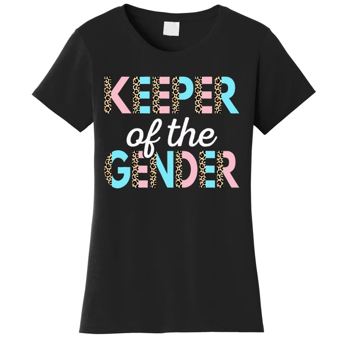 Keeper Of The Gender Baby Shower Gender Reveal Party Women's T-Shirt