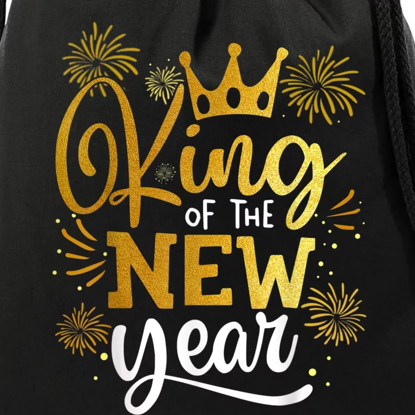 King Of The New Year Happy New Year New Years Eve Drawstring Bag