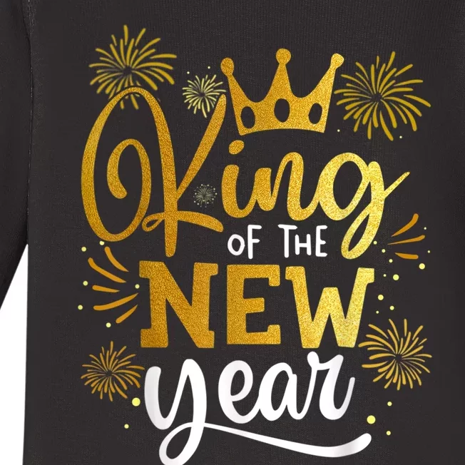 King Of The New Year Happy New Year New Years Eve Baby Long Sleeve Bodysuit